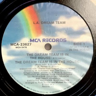 12-Zoll Schallplatte L.A.. DREAM TEAM - Das Dream Team ist im Haus! MCA23627 MCA Records 1986 US Dance & Electronica Gebraucht