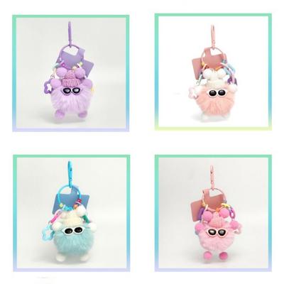 Cute Gifts Lovers Elf Rex Rabbit Hair Fashion Diy Couples Keychain Kawaii Phone Lanyard