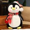 Cute Christmas Goose Plush Toy with Scarf & Hat - Soothing Doll Gift for Kids