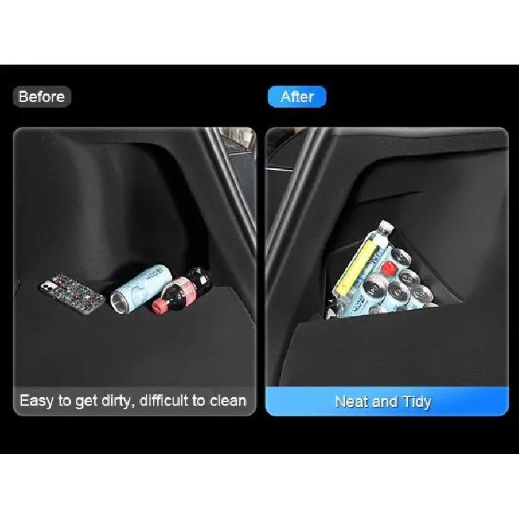Waterproof Rear Trunk Storage Bins Organizer Box for Tesla Model Y 2026 Juniper Car Interior Accessories