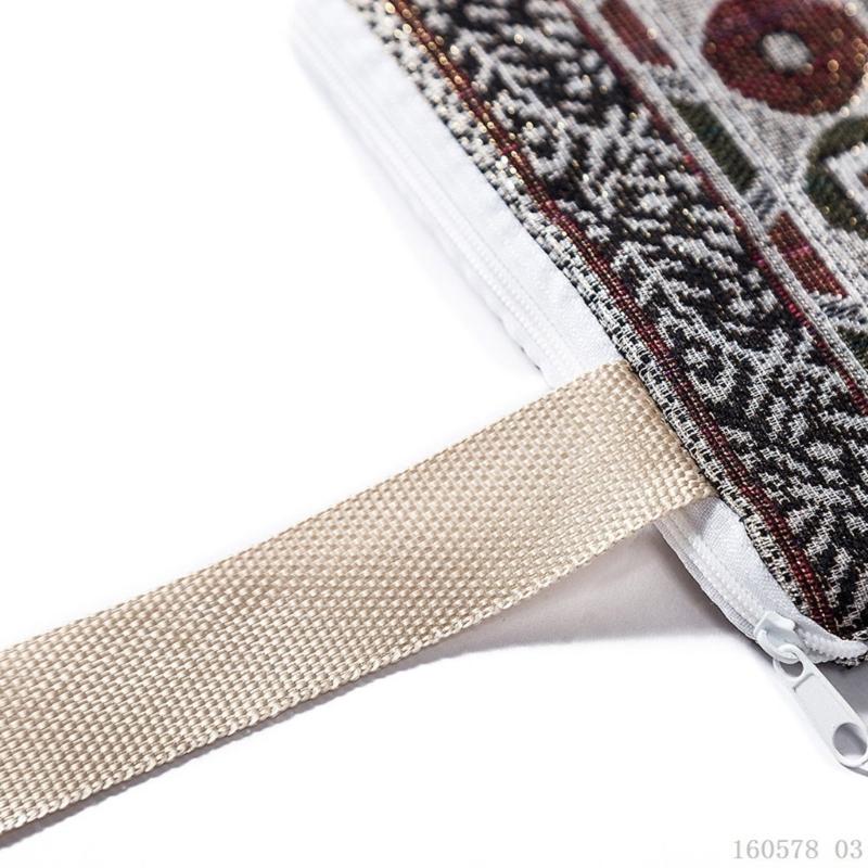 Muslimischer Gebetsteppich mit Quasten, tragbar, mit Blumenmuster, islamischer Teppich, Decke, Heimdekoration, 105 x 65 cm