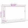 Mirror Cabinet with Shelf Black Oak Effect 60 x 10.5 x 37 cm