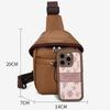 Fashion Men's Waist Packs Chest Bag Soft PU Leather Men's Shoulder Bags Stylish Men Crossbody Bag Chest Packs Unisex Sling Bags