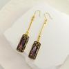 High-End Retro Emerald Crystal Tassel Earrings for Women