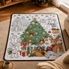 Christmas Coloring Blanket with Watercolor Pens – 130 Cm Velvet Doodle for Kids and Adults, Soft Comfortable Fun Painting Activity