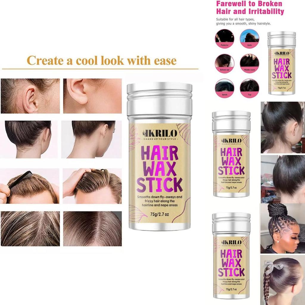 Premium Hair Wax Stick For Smooth Styling And Frizz Control With 75g For All Hair Types