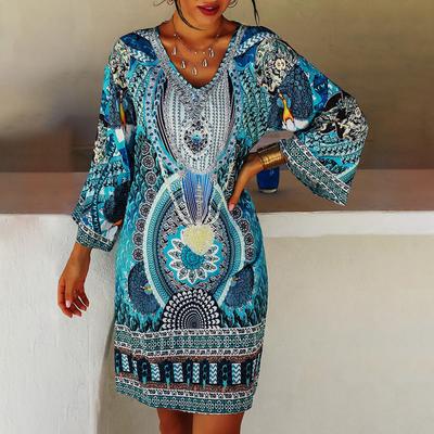 Beach Cover Up Robe Plage Sarong Swimsuit Plus Size Cover Up Fashion Print Beachwear Bathing Suit Women Maxi Dress