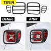 TESIN Lamp Hoods for Jeep Renegade 2016 Up Metal Car Tail Light Guard Cover Accessories for Jeep Renegade Sticker Exterior Parts