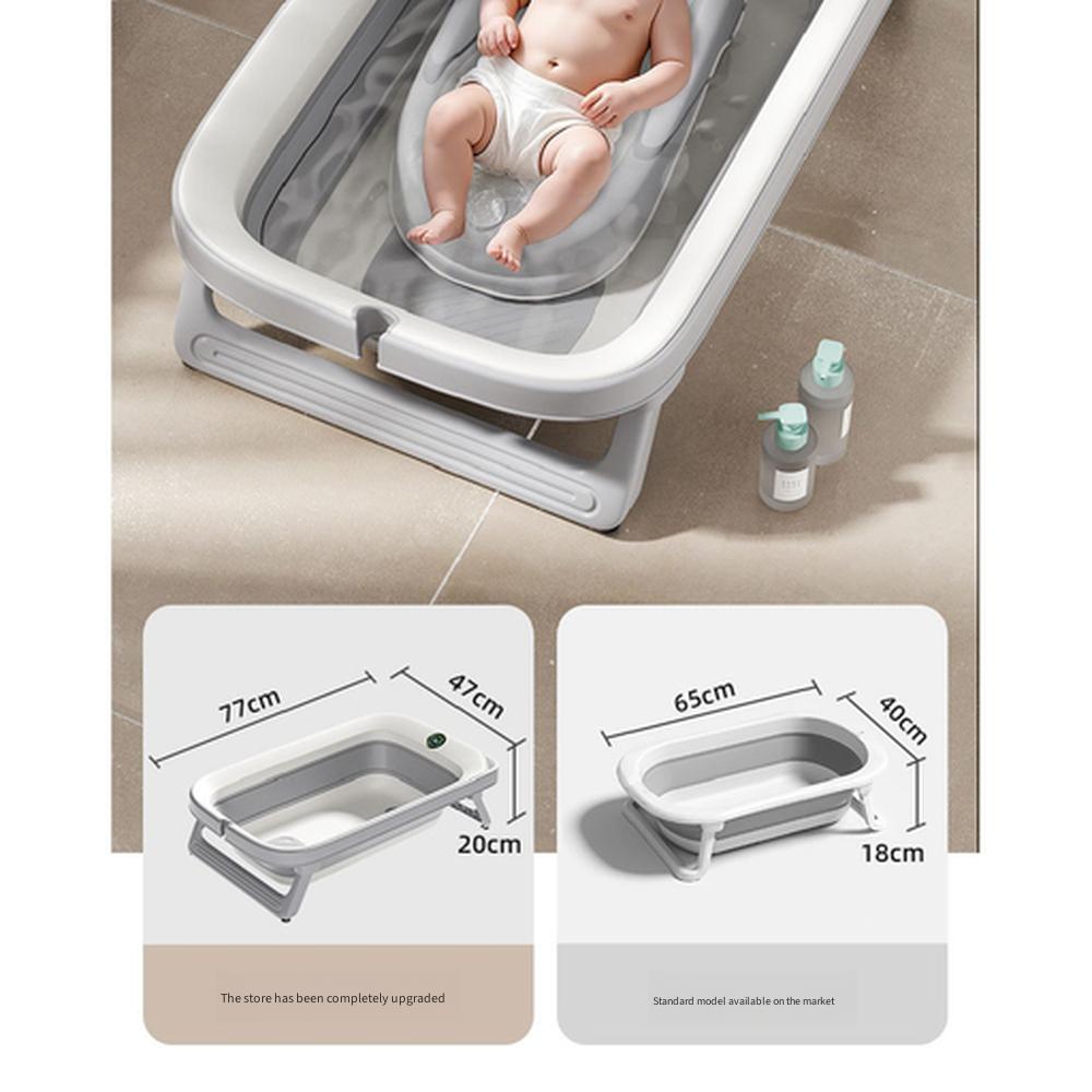 large sit lie foldable baby bathtub household newborn soaking bath tub kids bath bucket baby bathing accessory