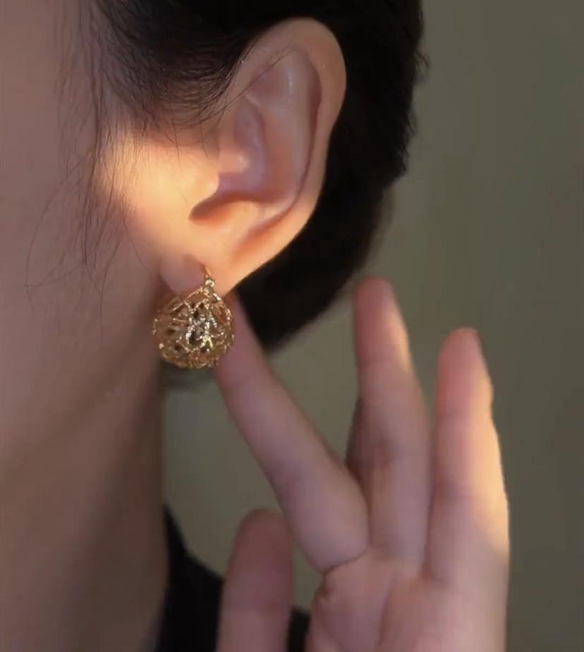 Needle Pearl Zircon Earrings For Women With High Quality And Cool , Forest Earrings, Ear Accessories