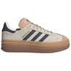 New Adidas Women's Gazelle Bold 'Cream Night Indigo' Women's JQ5126