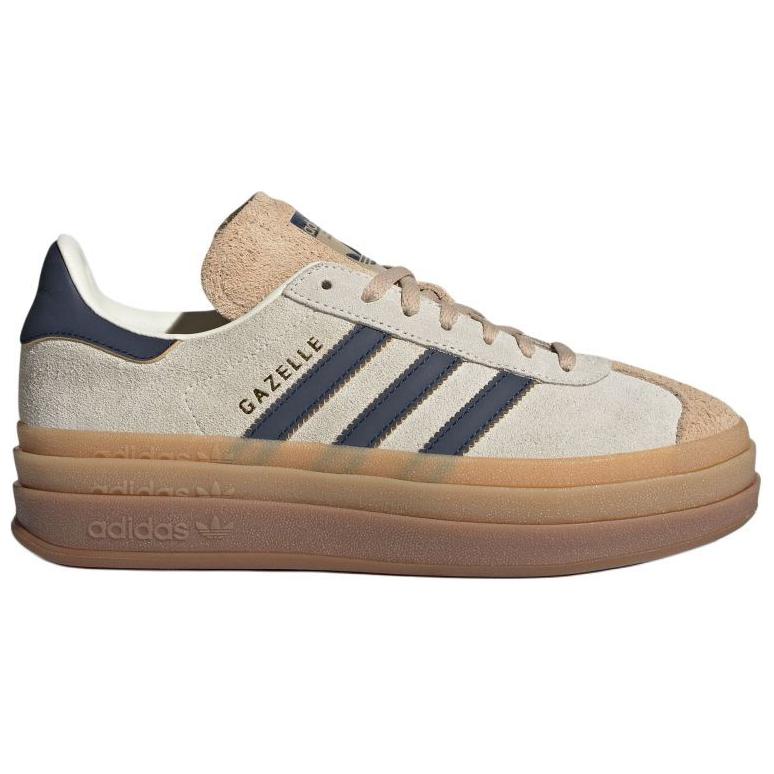 New Adidas Women's Gazelle Bold 'Cream Night Indigo' Women's JQ5126
