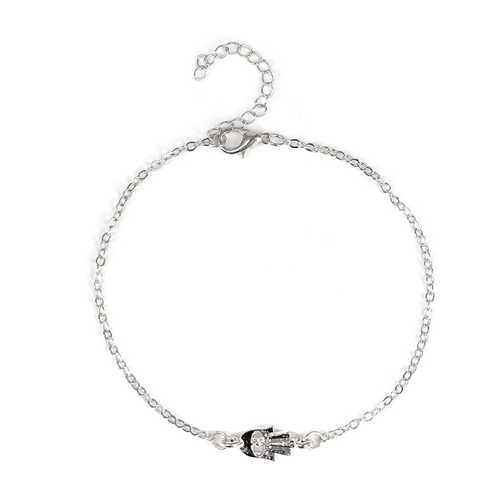 

Anklets Gold Bracelets Evil Jewelry Pendent Hanging Accessory Ankle Foot Eye Chains Silver Fashion for Women Weddings срібний