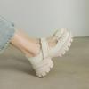 Krazing Pot Sheepskin Spring Autumn Summer Sneakers Platform Lace Up Silver Color Butterfly-knot Thick Bottom Women Fashion Shoes