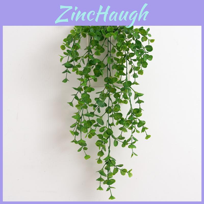 Artificial Eucalyptus Wall Hanging With 5 Fork Round Leaves For Home Decor And Photography Props