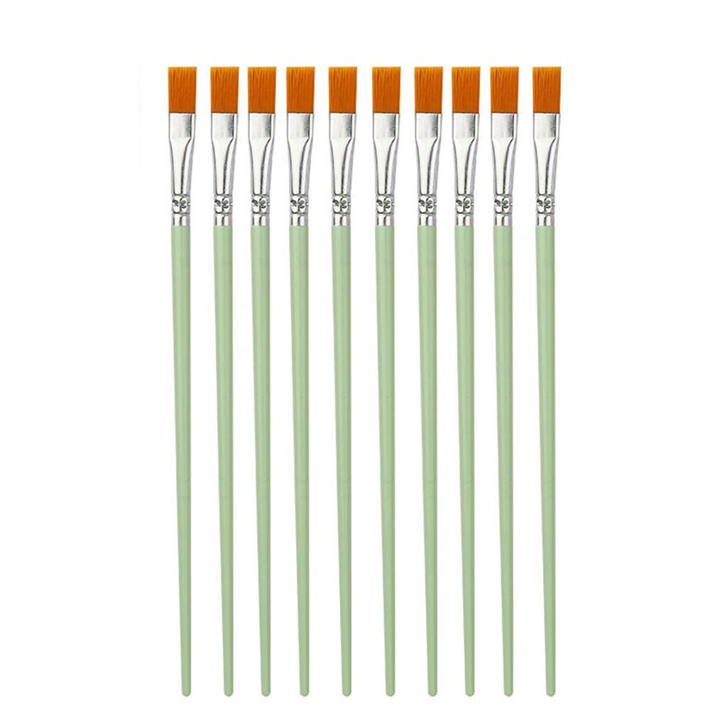Pinsel, 10-teiliges Set, professioneller Pinsel, handbemalter Nylonhaar-Acrylpinsel für Künstler, für Acryl-Kunstfarben