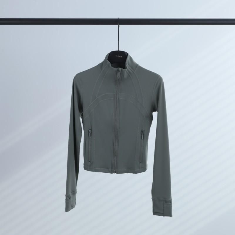 Lulu Define Short Stand Collar Jacket Women Slim Fit Yoga Running Activewear