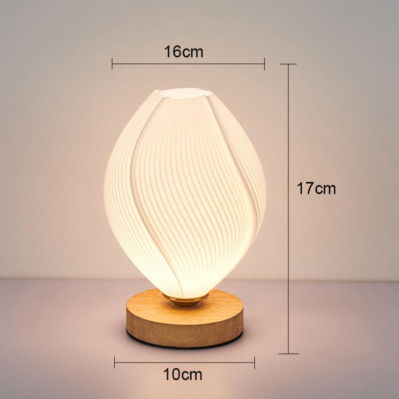 

Простая светодиодная настольная лампа в виде цветка, прикроватная лампа для сна, декор рабочего стола в спальню, атмосфера, светодиодная настольная лампа в виде цветов 3 Light colors