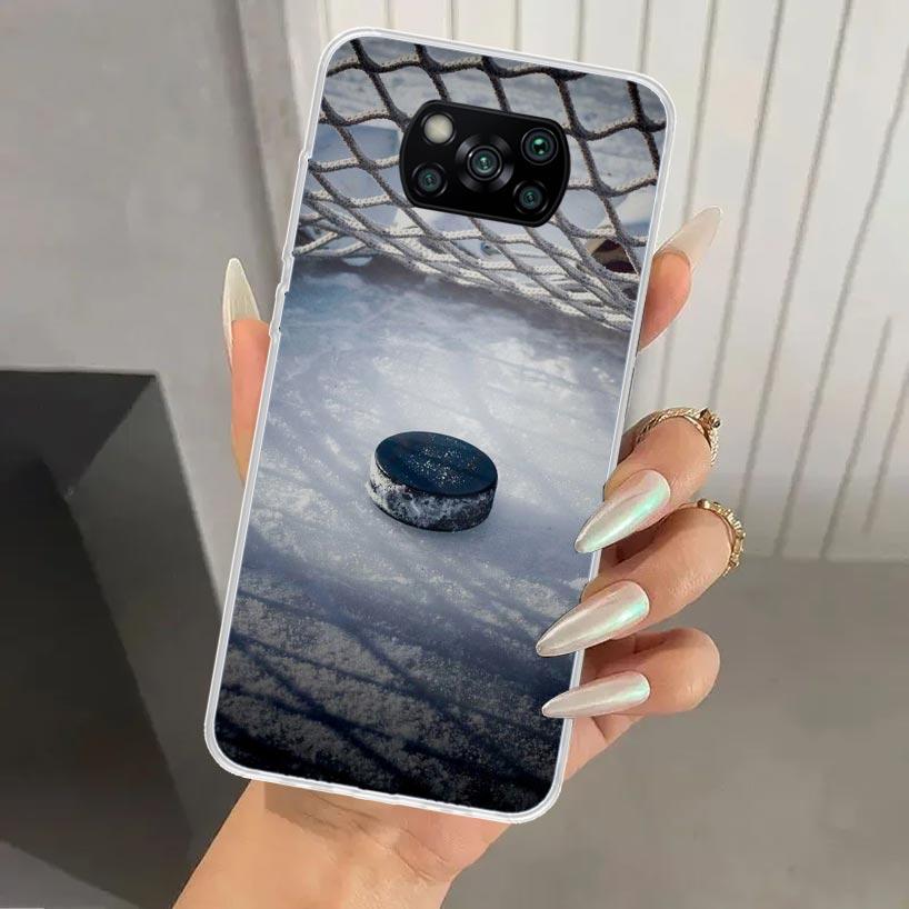 Ice Hockey Rink Sport Phone Case for Xiaomi Poco X7 X6 X5 X4 X3 Nfc F7 Ultra F6 F5 Pro F4 GT F3 M6 M5S M4 M3 Soft Print Shell X7
