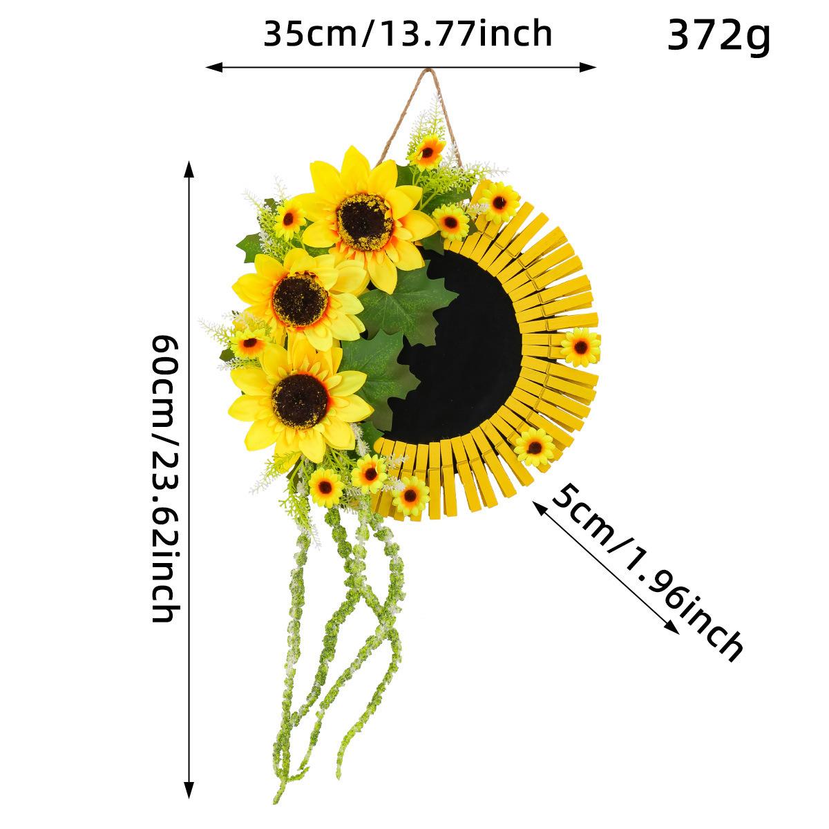 

Симуляция Пчелиного Фестиваля Подсолнечный Венок Украшение Настенное Садовый Зажим Подсолнух Деревянные Подвесные Реквизиты для Двери K2-7 clip sunflower wooden door hanging