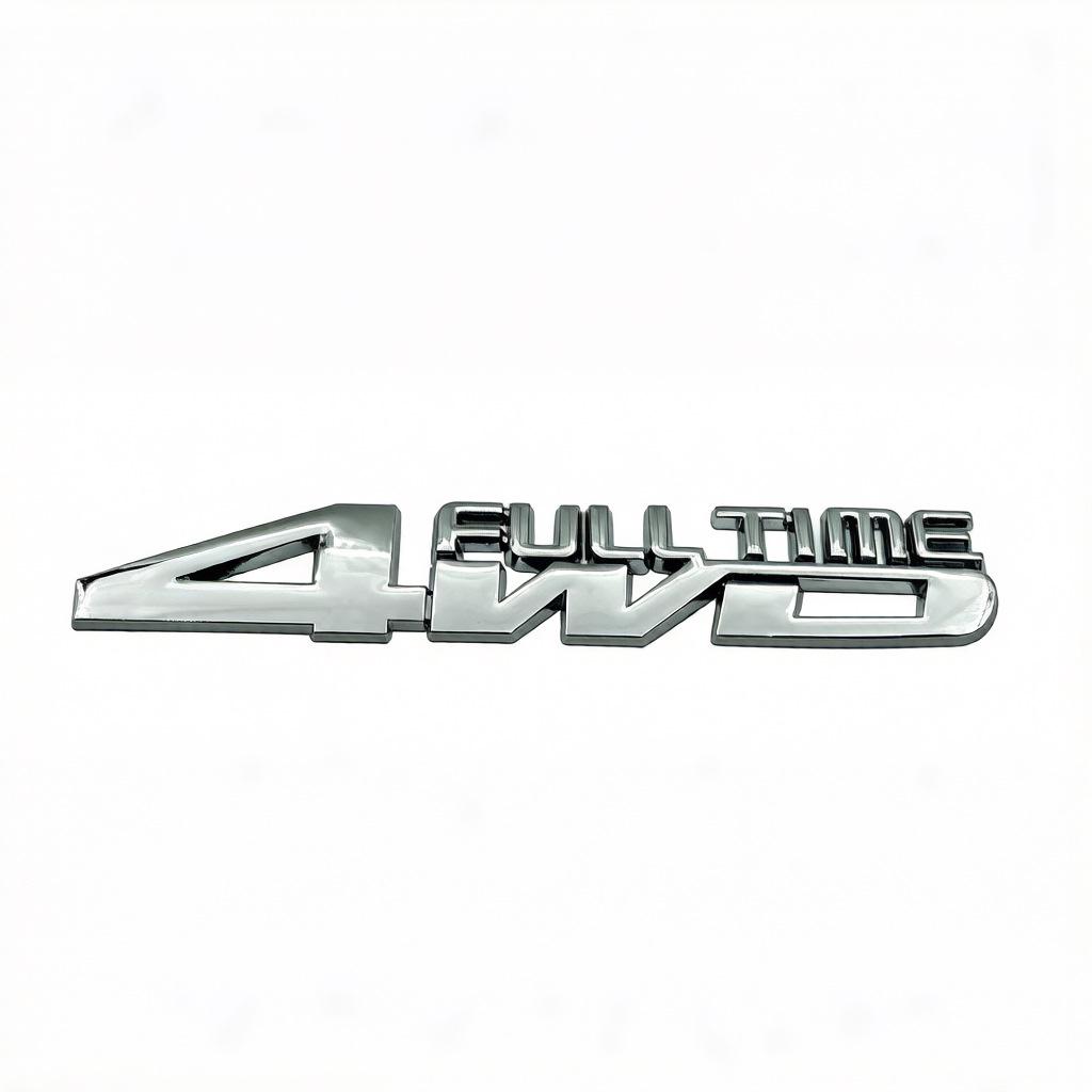 4WD Off-Road Vehicle Emblem Sticker for Wrangler & Compass серебряный