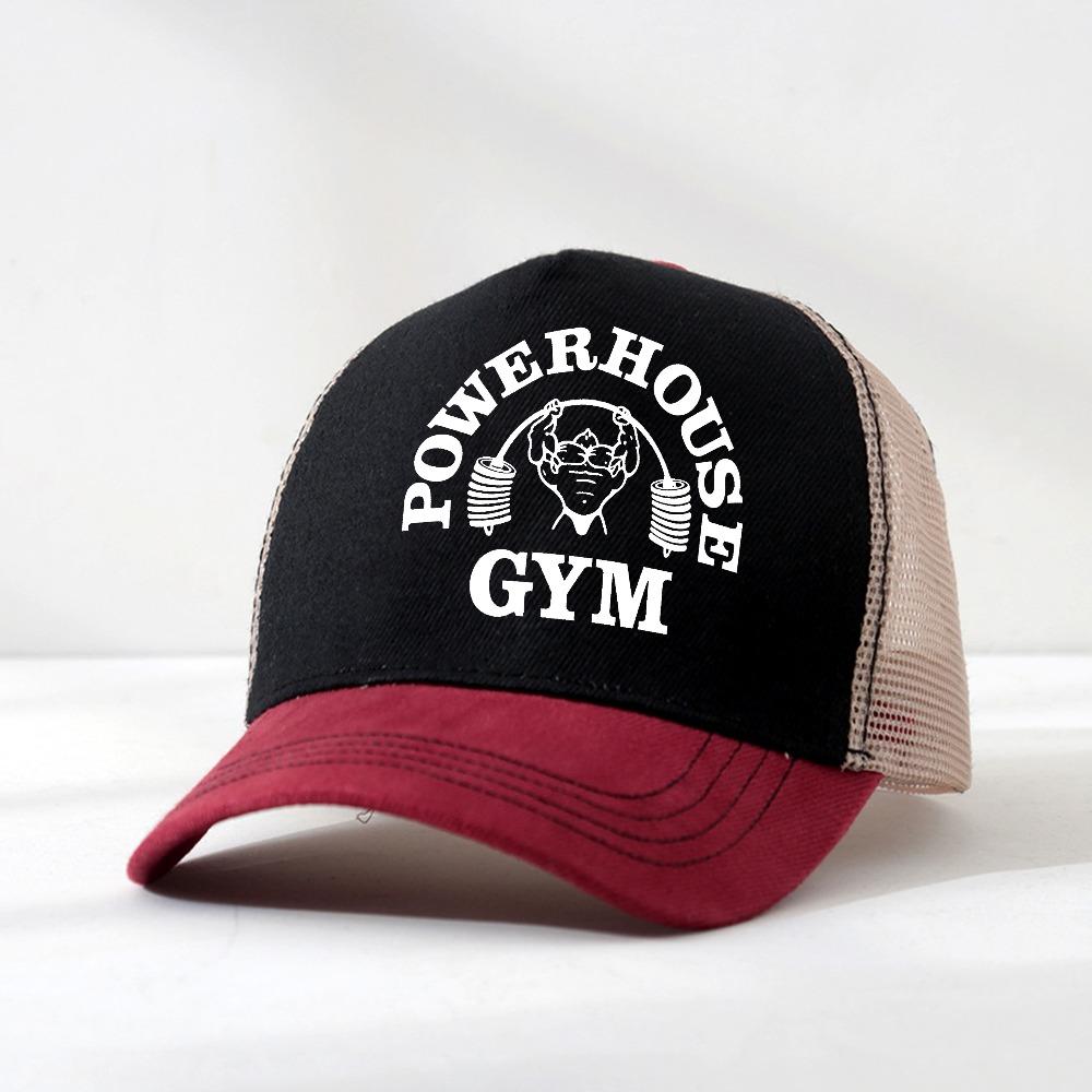 Classic mesh breathable Visors Powerhouse Gym Baseball Caps for Men Women Summer Adjustable Baseball Hat Casquette Gorras