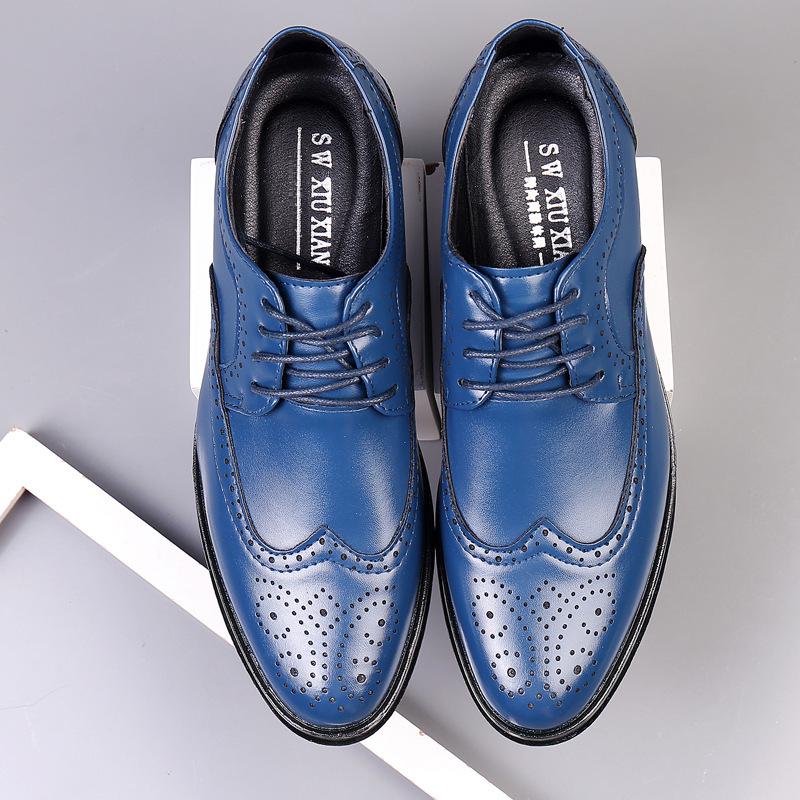 Herren Formelle Brogue Lederschuhe - Britischer Stil, Büro & Freizeit, Große Größen verfügbar
