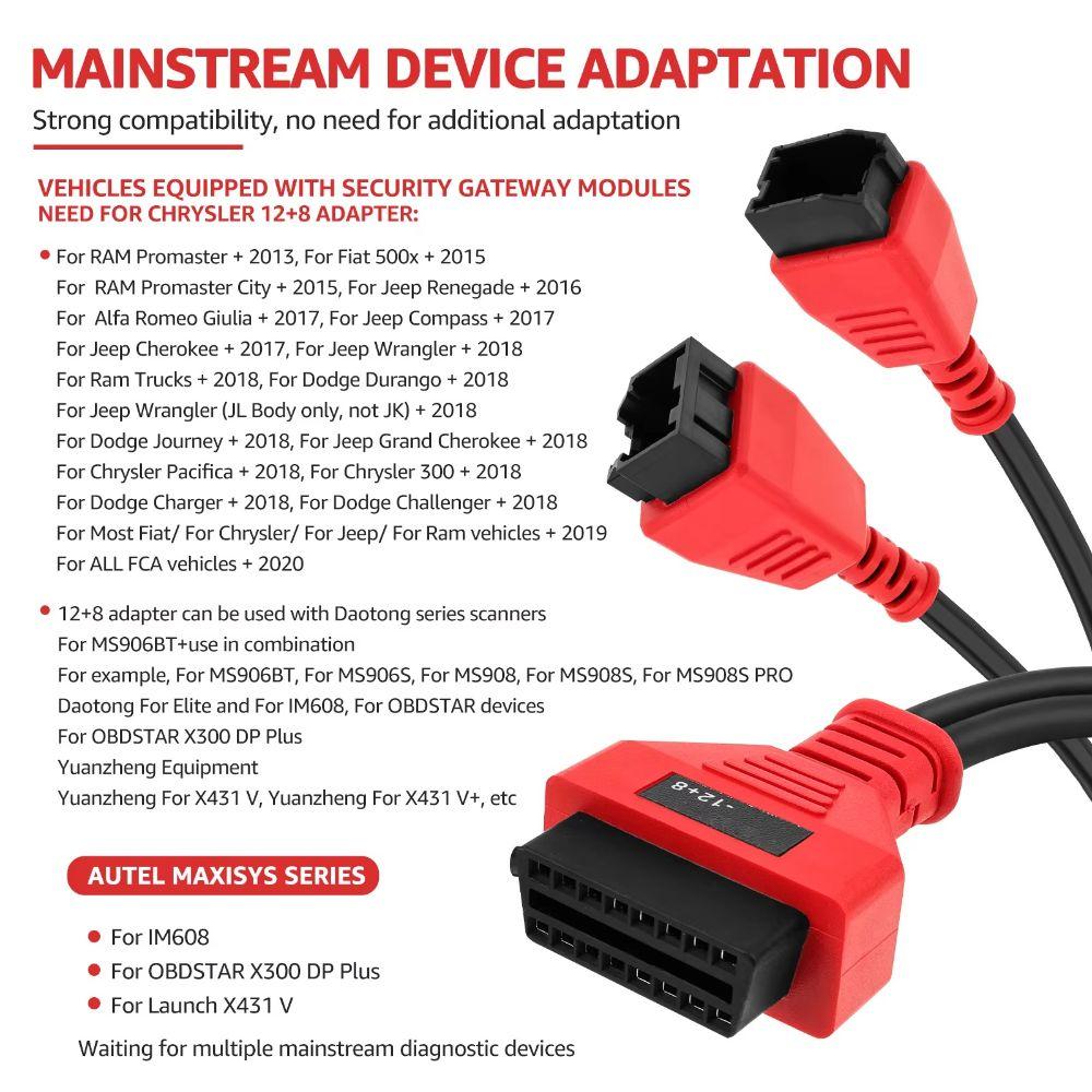 Red SGW Bypass Cable Bypass Design Diagnostic Tool Cable Automotive Diagnostic Tool