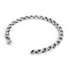 Mens Stainless Steel Cuban Link Bracelet Heavy Duty Black Oxidized Retro Gothic Punk Biker Style Jewelry Adjustable for Men