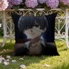 B-Black Anime B-Butler Cushion Cover Home & Car Dual-Scene Pillow Cover: Reversible for Premium Comfort