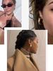 18 Pcs/Set Large C-Shape Teardrop Hoop Earrings for Women Fashion Gold Color Exaggerated Twist Earring Daily Wear Jewelry Gifts