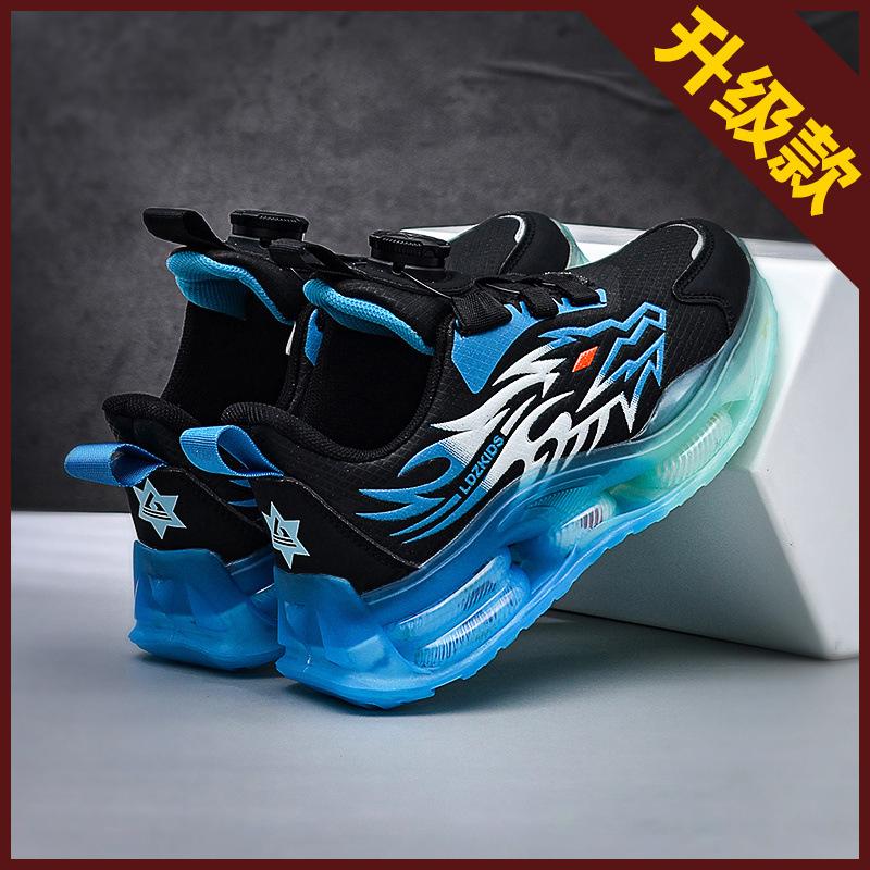 Boys shoes 2025 new children's autumn sports shoes medium and large children's leather waterproof running shoes children's casual shoes