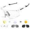 Pochromic Cycling Sunglasses UV400 Cycling Glasses Sports Eyewear Outdoor MTB Sunglasses Bicycle Goggles Bike Glasses