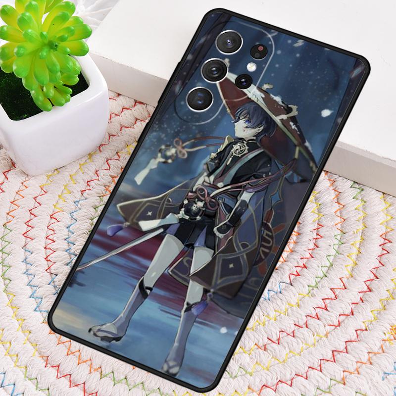 Scaramouche Genshin Impact soft Phone Case For Samsung Galaxy note 10 pro S26 S25 S24 S23 S22 Ultra Plus S21 FE S20 Cover