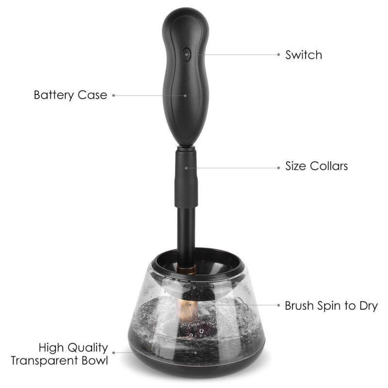 Electric Cosmetic Makeup Brush Cleaner Dryer For Efficient Cleaning And Drying