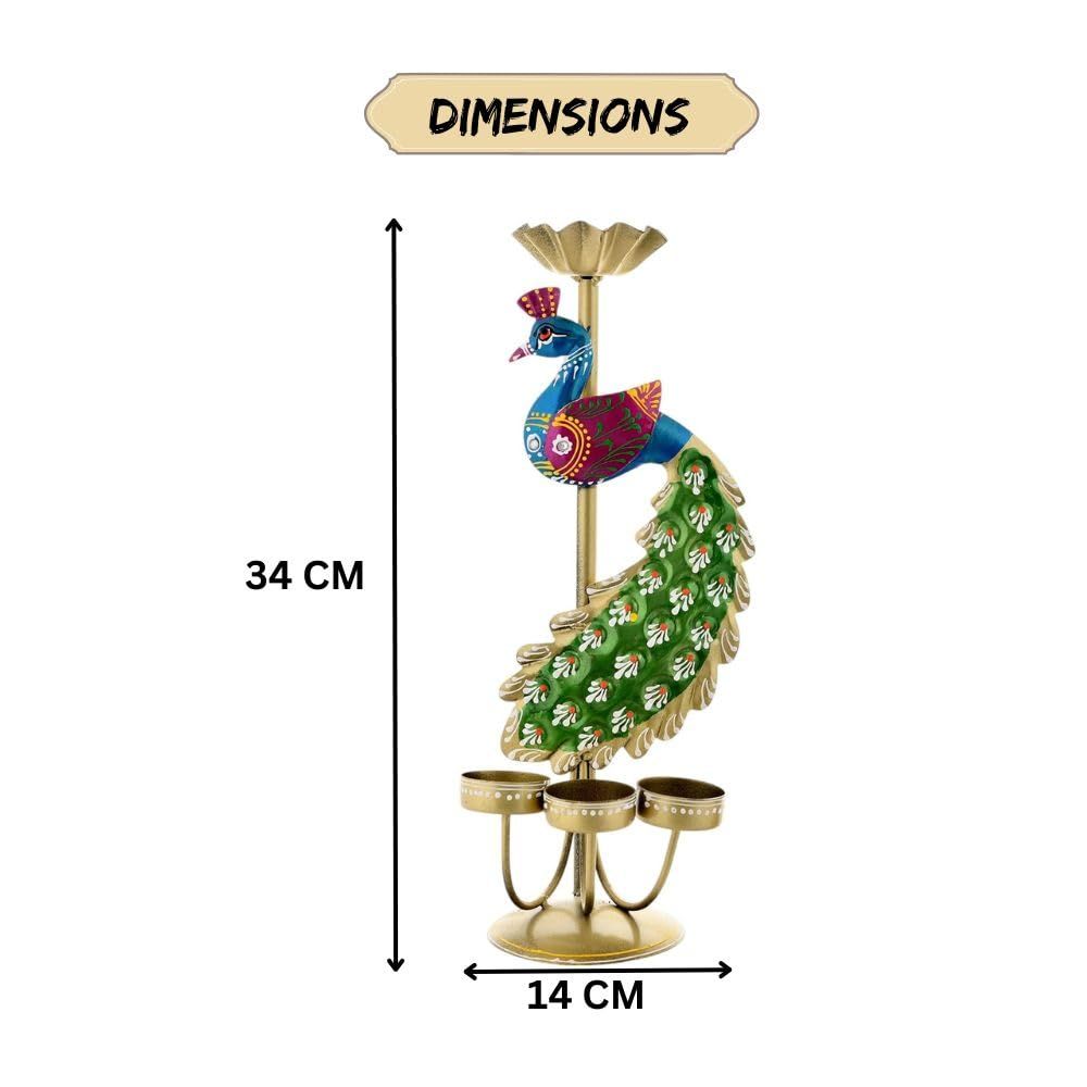 Perfekte Heimdekoration Diwali, aufwendig gestaltete Teelichthalter für Heim-Diwali-Weihnachtsdeko (Einzelseite)