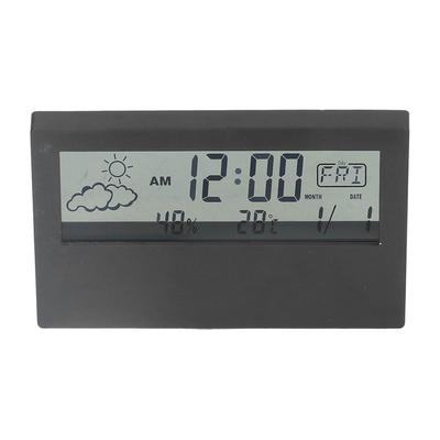 LCD-Wecker, transparent, multifunktional, großes Display, batteriebetrieben, digitaler Alarm
