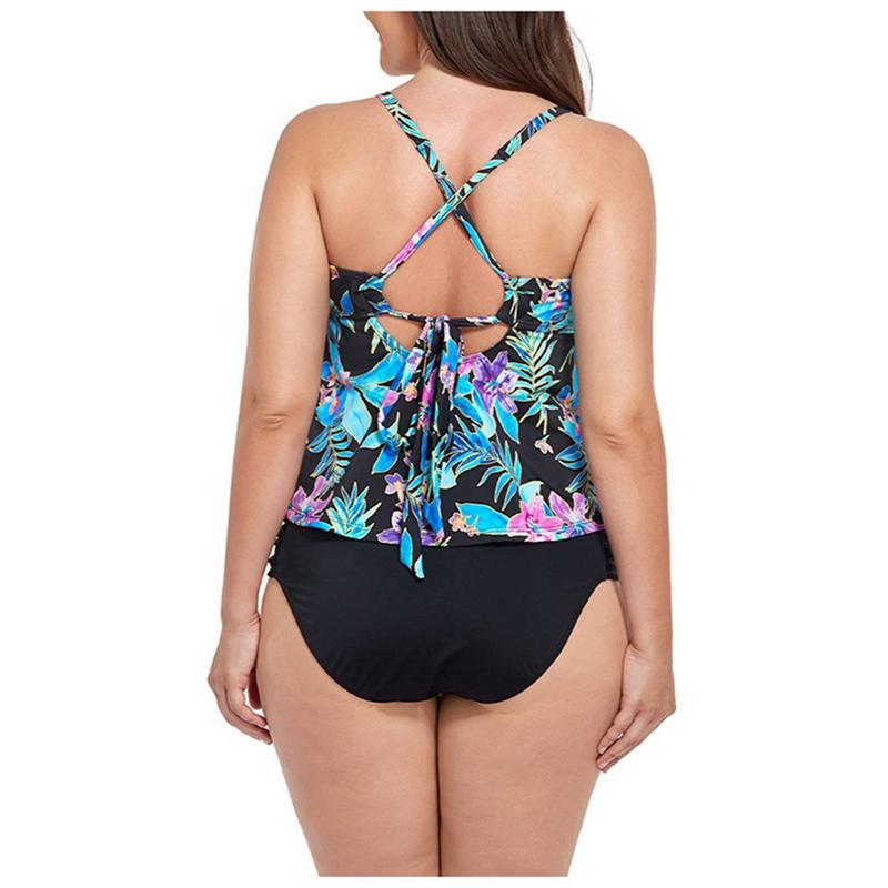 Women Summer Plus Size Swimsuit Beautiful Back Tie Strap Swimwear