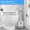 Toilet Cleaner Brush Long-Handle Toilet Brush Cleaner And Holder Ergonomic Scrub Resistant Scrubber Cleaning Tool For Stone
