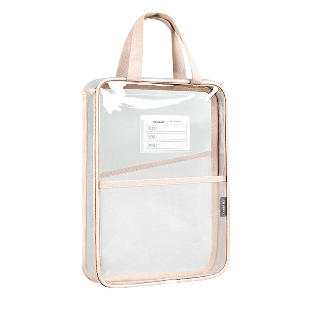 Large-capacity Tote School Bag Transparent Test Papers Document Bag Portable Tutorial Bag  Student