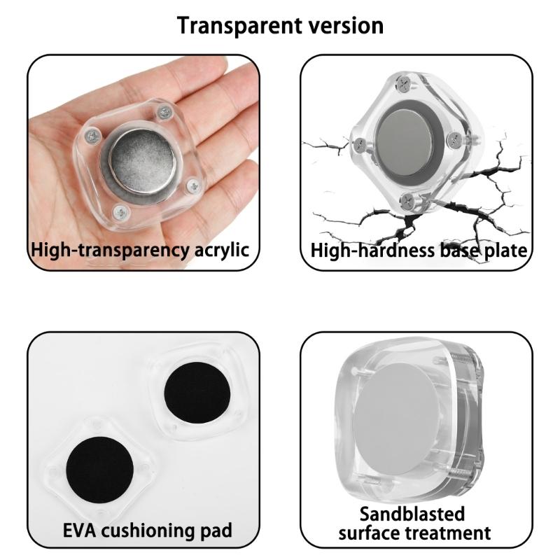 Magnetic Case Acrylic Holder Storage Box Waterproof Clear Square Cover Easy Installation Tracking Device Case