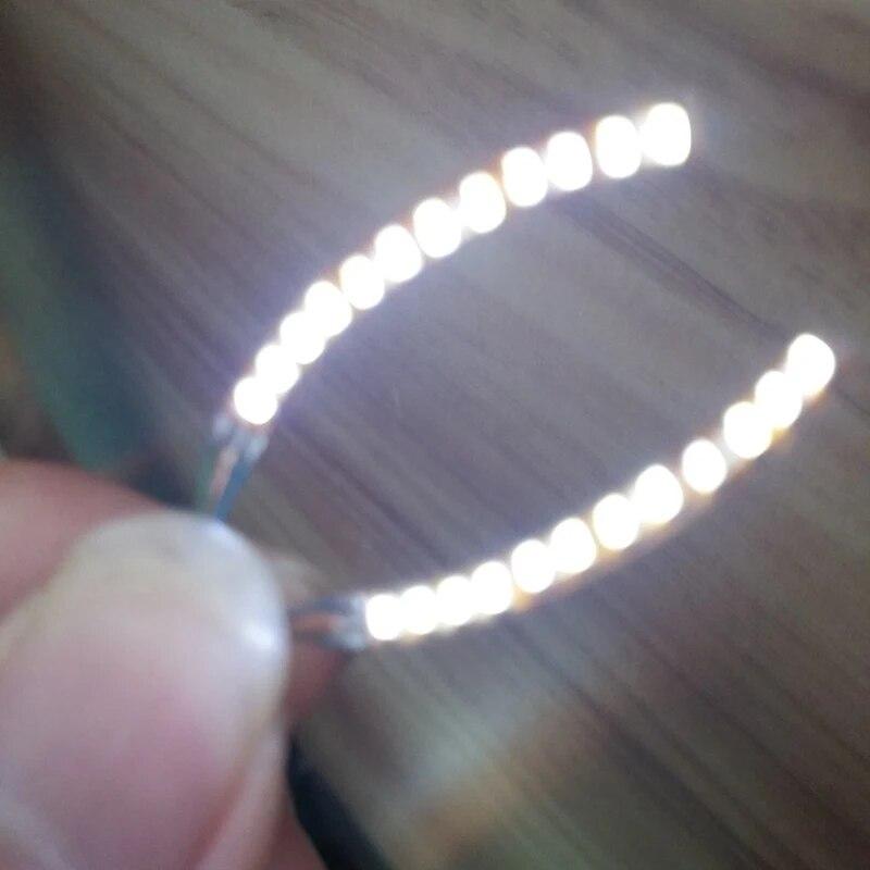 

1 пара світлодіодної лампи для накладних вій Наклейка на подвійну повіку Водонепроникний унісекс Блискучі чарівні вії Макіяж Накладні вії