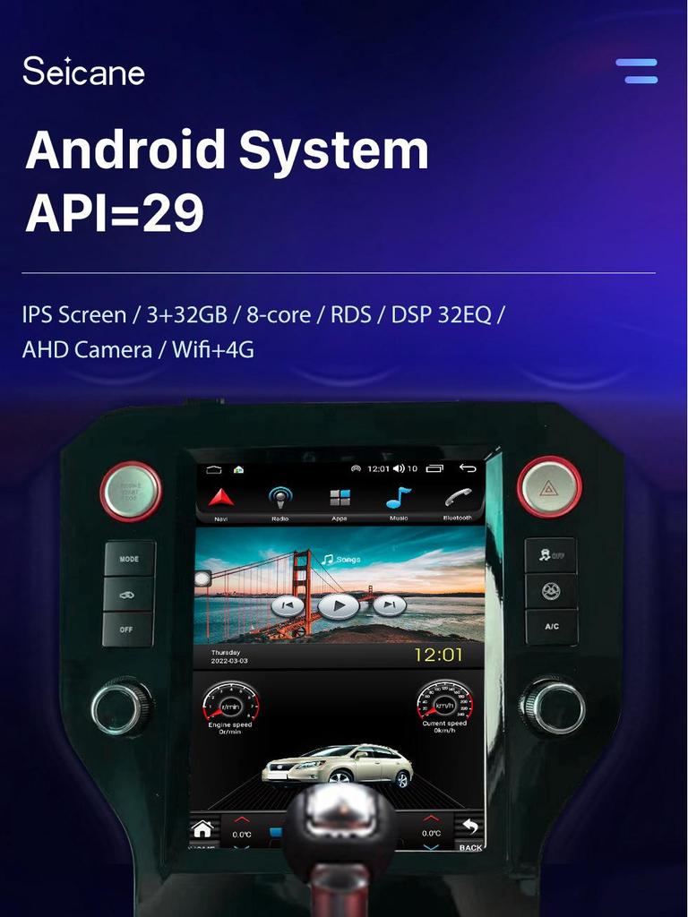 Ford Mustang (2015-2021) QLED HD Bluetooth CarPlay Android DVD Navigation System