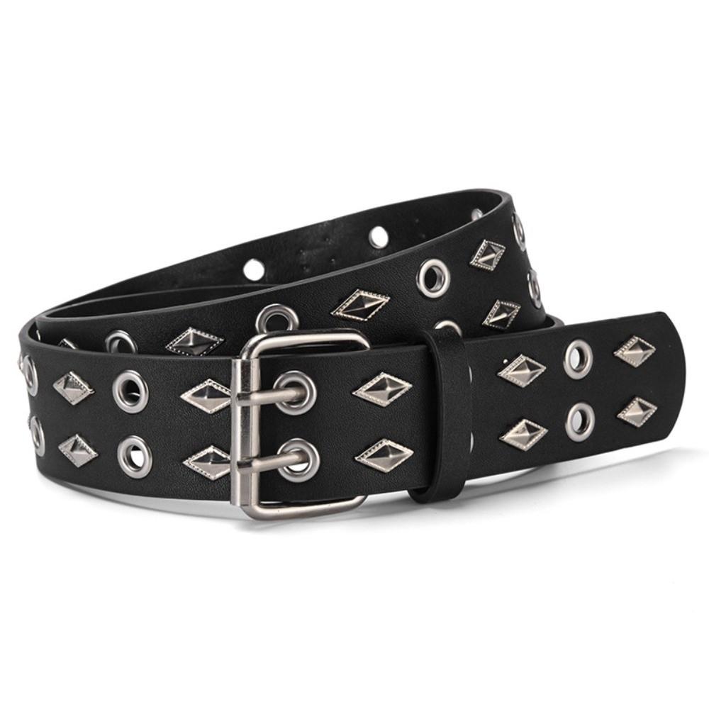 Luxury Design Business Waist Belt Retro Punk Waistband Trendy Rivet Belt  Paired with Skirts Jeans
