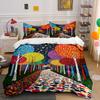 Colorful Dotted Tree Pattern. Bedding Sets Duvet Cover Sets Duvet Covers Pillowcases(1 * Duvet Cover 2 * Pillowcases Without Duvet Insert)