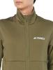 Adidas Terrex Multi Lightweight Fleece Jacket MKW63 Olive Strata XL Full-Zip Men's (IQ3742)