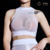 Qinghe 912 Seamless Oily Sheer Stockings & Slimming Sexy Underwear Set