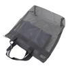 Mesh Beach Bag Quick Drying Mesh Shower Caddy Travel Toiletry Bag for Toys Pool Family Travel Vacation Dark Gray