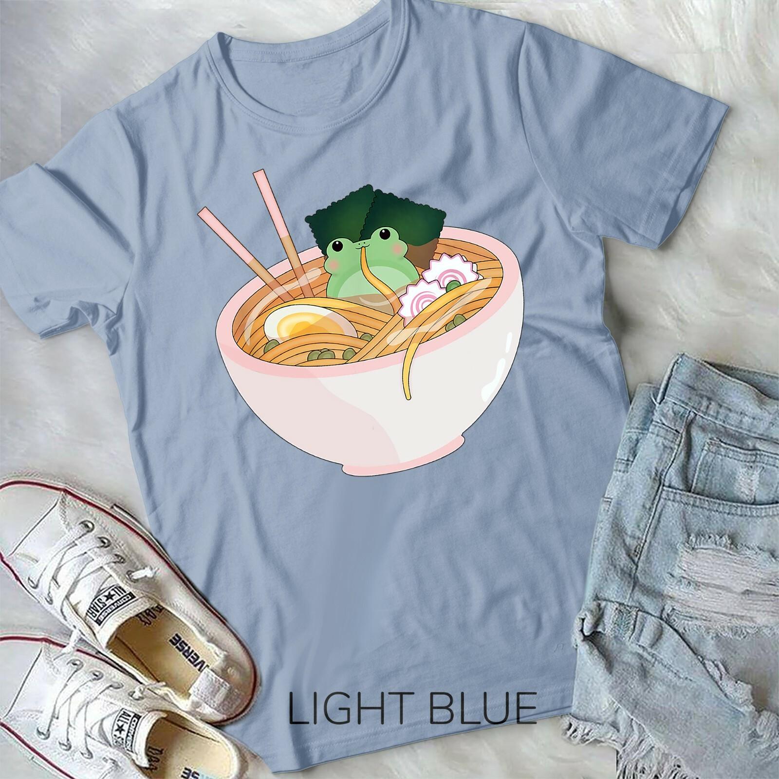 Cute Pastel Frog Ramen Unisex Form T-shirt Youth T-shirt XXXXL