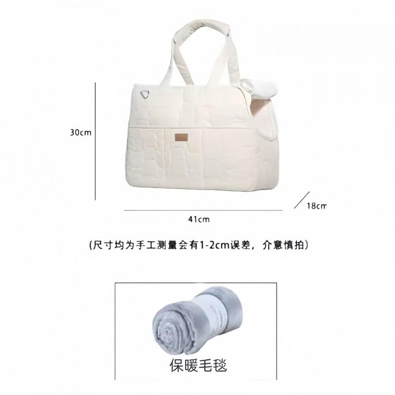 Portable Pet Carrier Bag Cats Small Dogs Winter Warm Handheld Backpack Travel Friendly Canvas